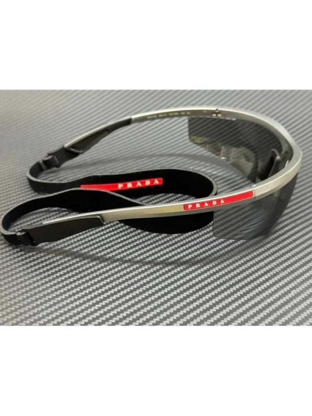 New Prada Linea Rossa Men Grey Sunglasses 96-10-130